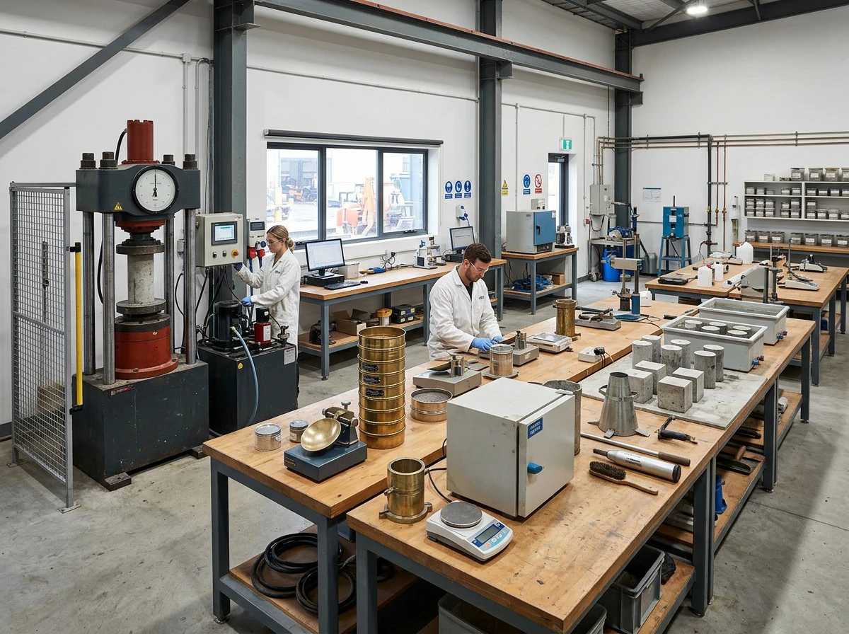 Civil engineering material testing laboratory equipment
